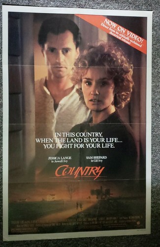 COUNTRY 1984 Jessica Lange Sam Shepard Wilford Brimley Pearce Video ...