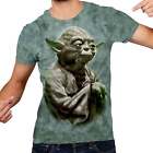T-shirt teint graphique Star Wars Yoda Wise One pour hommes T-shirt homme M