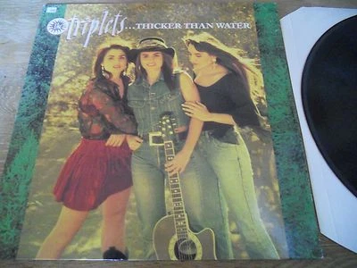 TRIPLETS "..THICKER THAN WATER" LP OUT OF PRINT USED RARE 1991 MERCURY RECORDS** - Image 1 of 4