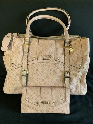 Guess Bag EST 1981 (Pink) W/Matching Wallet - Image 1 of 4