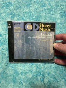 CD-ROM (2 Discs 5600+ Pages) Sheet Music J.S. Bach Complete Church Cantatas New - Picture 1 of 5