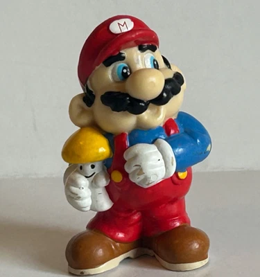 1989 Applause Nintendo of America Super Mario boneco de PVC com Grow Mushroom 2,5 pol - Imagem 1 de 4