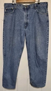 Carhartt Denim Blue Jeans Herren Gr. 40x30 Workwear Hose Relaxed Fit Leder Patch - Bild 1 von 6