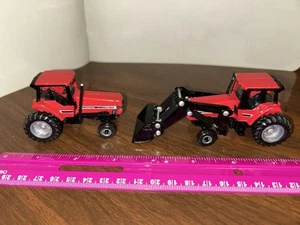 Two ERTL Case IH International 7130 Farm tractors One with Loader. Diecast 1:64 - Picture 1 of 20