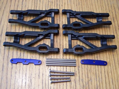 Se adapta a Traxxas 68386-4 SLASH 4X4 VXL brazos en A delanteros traseros HD pasadores de suspensión extremos Foto 1 de 2