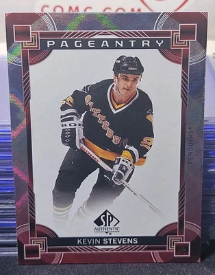 24-25 SP Authentic Kevin Stevens Pageantry 🌈🌈🌈 Red Variant 1:10 Pull Ratio  - Image 1 of 2