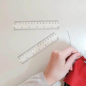 10 piezas Regla transparente Reglas de arquitectura estudiantil Reglas suministros de aula - Imagen 1 de 12