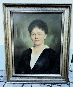 Antikes Ölgemälde-Porträt, Original, 1929 er. - Bild 1 von 10