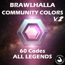 Brawlhalla Community Colors v2 - 60 Codes (All Legends)
