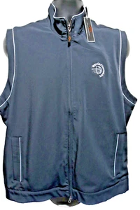 NWT Callaway WGC Golf Vest sz Large Deep Navy Full zip #55128 - Picture 1 of 15
