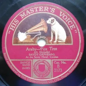Savoy Orpheans 10" 78rpm HMV B2173 Araby, Echoes of Ireland - Picture 1 of 3