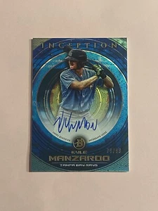 Kyle Manzardo 2022 Bowman Inception Blue Auto Autograph /99 - Bild 1 von 3