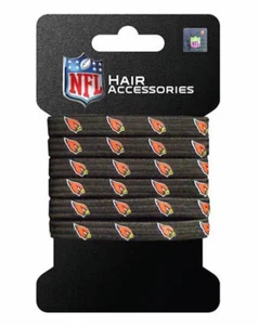 NFL Arizona Cardinals Haarschmuck 6 elastische Pferdeschwanzbänder - Bild 1 von 2
