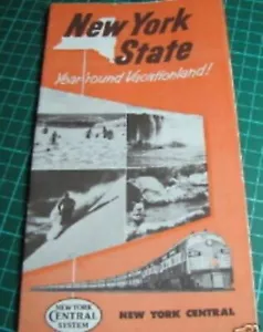 NEW YORK STATE VACATIONLAND TRAVEL BROCHURE c1953 Huge Fold Out - Picture 1 of 5