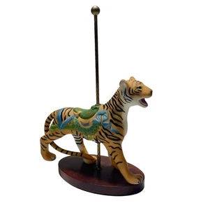 Figura de porcelana de tigre arte tesoro del carrusel Franklin Mint 1988 - Imagen 1 de 6