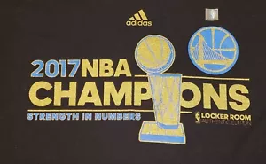 Camiseta negra Adidas NBA Golden State Warriors Champions 2017 vestuario - Imagen 1 de 8
