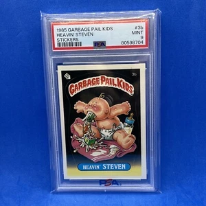 1985 pegatina mate 3b Heavin Steven OS1 serie 1 PSA 9 - Imagen 1 de 6