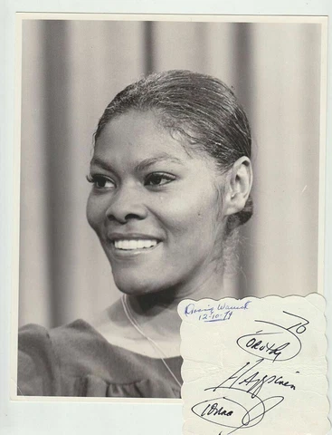 Dionne Warwick Photo & Signed Cut Cover