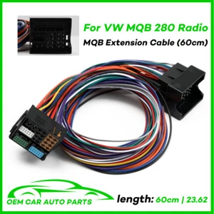 60cm 52Pin MQB Quadlock Extension Adapter Cable 5.0 12V For VW Car Radio - Picture 1 of 7