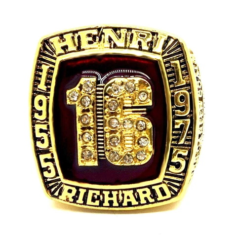 Ring of Henri Richard 1955/1975 #358 Career Goals Stanley cups All Size : 7-14 Cover