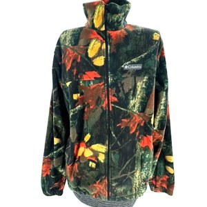 Columbia UNISEX Steens Mountain Red Quartz Timberwolf Multi Fleece Jacket Mens S - Picture 1 of 11