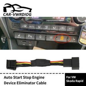 For VW Skoda Rapid Automatic Stop Start System Cable Delet Disable Cancel Plug - Picture 1 of 7