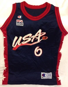 Vtg Penny Hardaway #6 USA US Olympics NBA Champion Jersey Size Youth L 14-16 - Picture 1 of 11