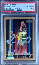 Shawn Kemp auto signed inscribed RC 1990 Skybox 268 Seattle Supersonic PSA Encap