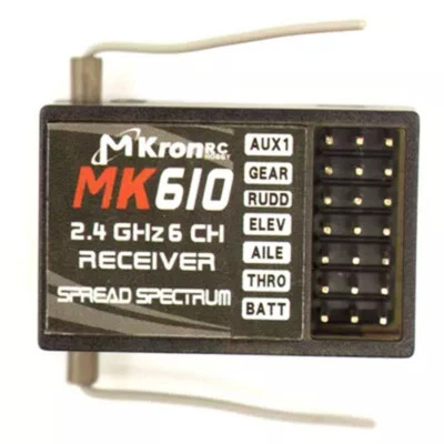 Receptor MK610 de 6 canales de 2,4 GHz para transmisor Spektrum Dx5e Dx6i Dx7 AR6100 Foto 1 de 4