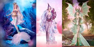 3 MUÑECA BARBIE MUSA MÍTICA UNICORNIO DIOSA SIRENA ENCANTADORA DRAGÓN EMPERATRIZ - Imagen 1 de 10