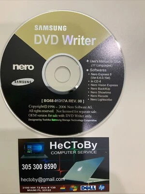 Samsung DVD Writer NERO Express 6 Pc Computer CD-Rom DVD Burning Software - Image 1 of 4