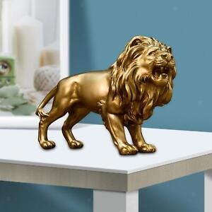 Lion Figurine Resin Statue Decoration Home Decor Ornaments Indoor Desktop