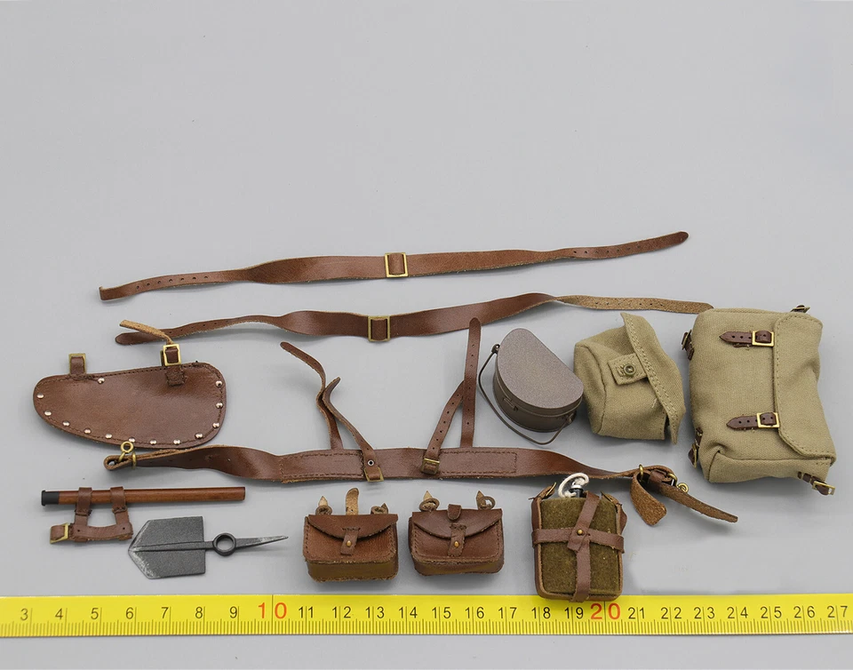 DID B11013 1/6 Scale WWI British Infantry Lance Corporal Tom Figure Belt Pouches - Image 1 of 1