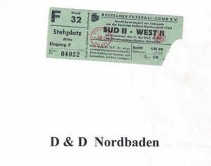 Entrada / Entrada 59/60 DM - Quali Westfalia Herne - K. Offenbach - Imagen 1 de 1