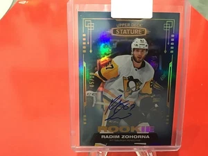 CARTE HOCKEY RADIM ZOHORNA ROOKIE STATURE BLUE AUTO 05/10 - Imagen 1 de 2