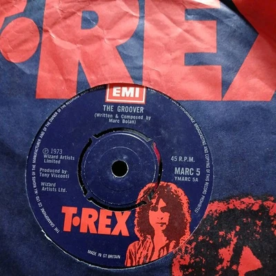 T.Rex The Groover / Midnight Very Good+ 7" Single Vinyl Record MARC5 - Image 1 of 3