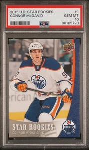 Connor McDavid - 2015 Upper Deck Star Rookies #1 - RC Oilers Gem Mint - PSA 10 - Picture 1 of 2