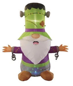 6' LED Spettrale Mostro Gnomo Halloween Gonfiabile Esterno Divertente Decorazione Vacanze - Foto 1 di 13