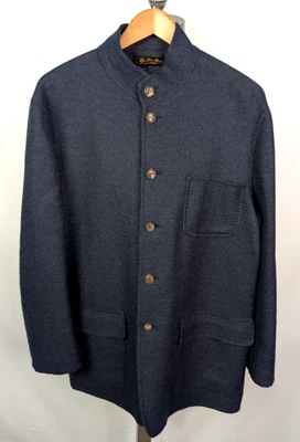 LORO PIANA 100% Cashmere Sweater Jacket Blue Sz 50 IT / 40 US Men's - Image 1 of 4