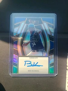 Panini Select Ben Kudrna Silver Prizm 2024 automático #SS-BK Kansas City Royals - Imagen 1 de 2