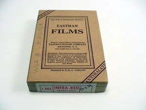 Eastman Kodak Infra-red film 2 1/2 x 3 1/2" | 1930's | Sealed Box | $59.95 | #38 - Picture 1 of 3