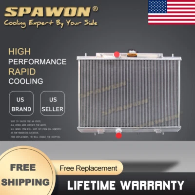 Radiador de aluminio SPAWON de 3 filas para Nissan Rogue 2008-2013 Rogue Select 2014-2015 Foto 1 de 4