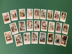VINTAGE COLLECTION OF 25 BEAUTIFUL HOLY CARDS FROM THE 40'S MADE IN FRANCE NEW - Picture 1 of 5