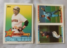 1989 Topps Super Star Sticker #50 Tony Gwynn - Sticker Back #29 #269