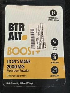 Better Alt Lions Mane Mushroom Capsules for Mental Clarity  - Picture 1 of 4