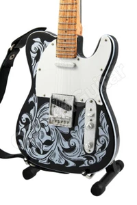 Miniature Guitar Waylon Jennings & Strap - Picture 1 of 5
