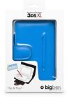 Set Nintendo 3DS XL Packung Flip & Play Blau + Eingabestift Etui Magnetisch