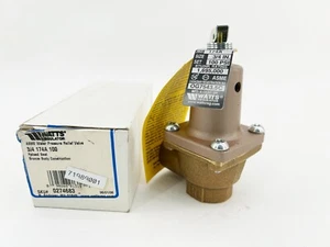 New Watts 0274683 Pressure Relief Valve 3/4MPTF 150PSI 100PSI Set Pres 174A-100 - Picture 1 of 6