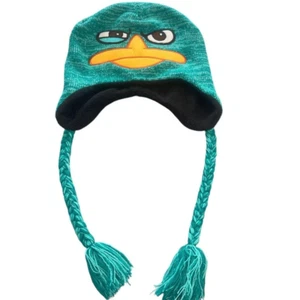 Phineas Ferb Perry Schnabeltier peruanische Strickmütze Halloween Kostüm Erwachsene Kind Einheitsgröße - Bild 1 von 3