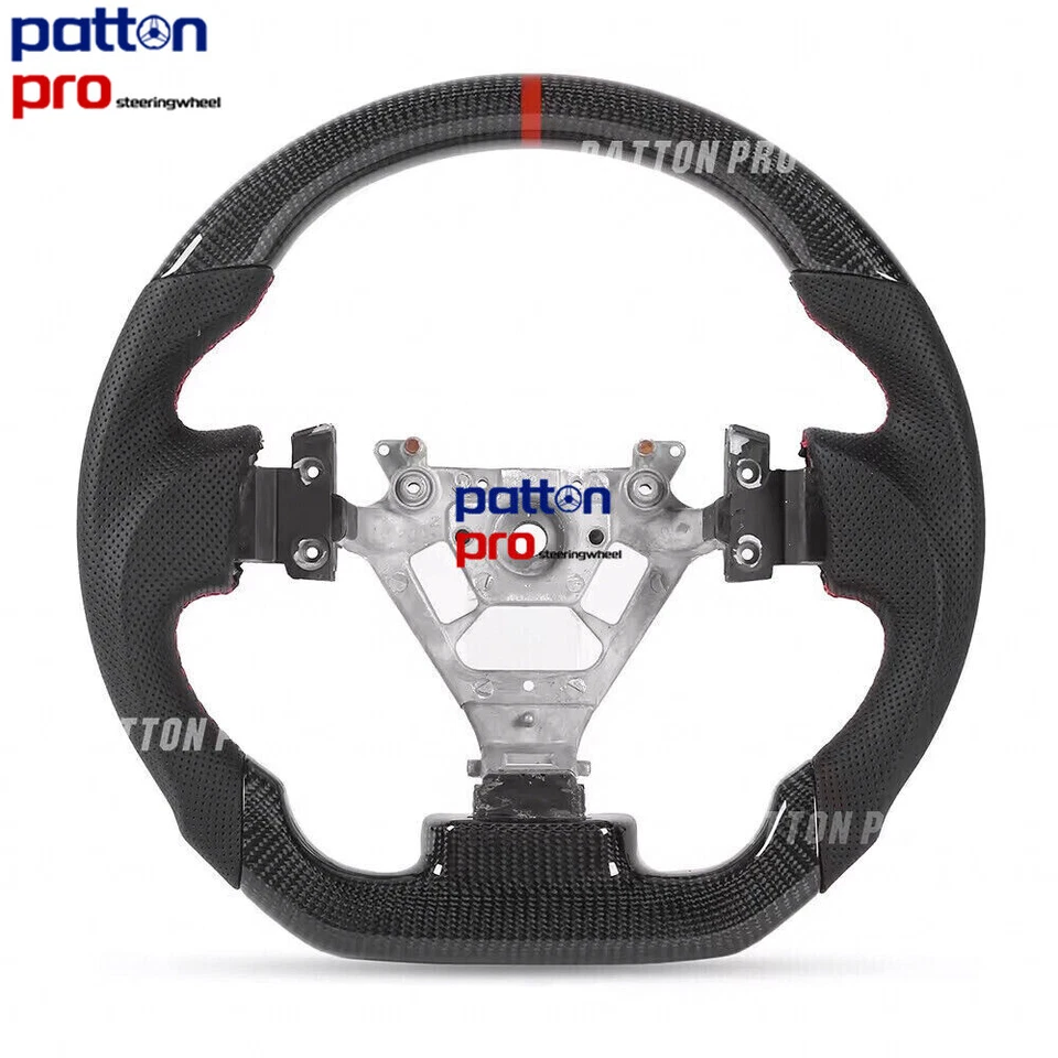 Carbon Fiber Perforated Leather Sport Steering Wheel For Nissan 350Z 2003-2009 - Imagem 1 de 4